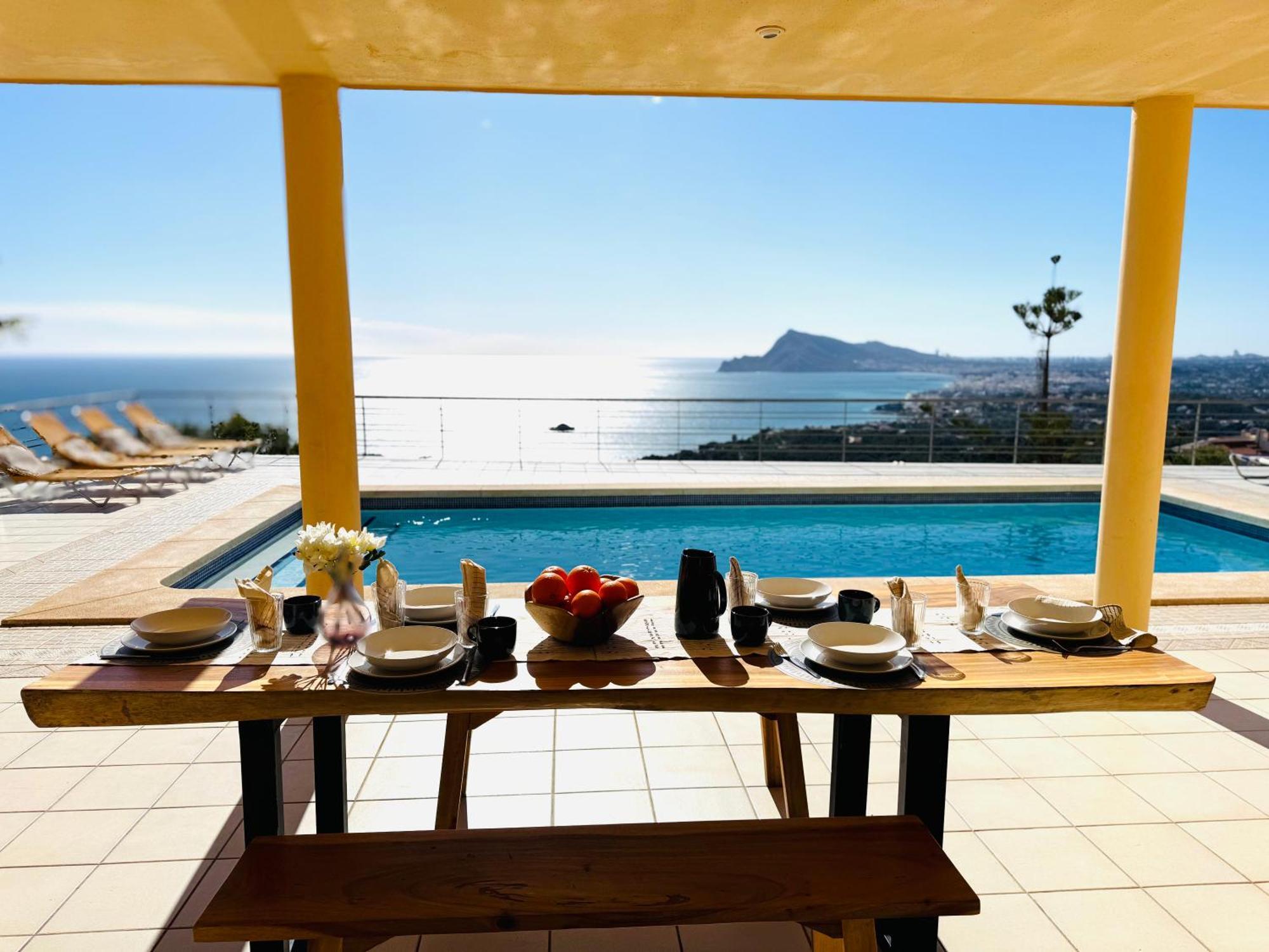 Seaview 6Br Villa With Private Pool Altea Extérieur photo